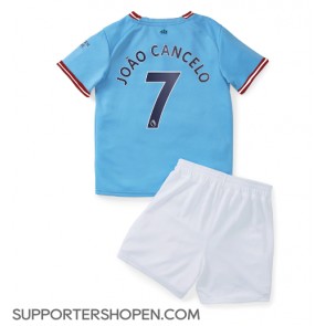 Manchester City Joao Cancelo #7 Hemmatröja Barn 2022-23 Kortärmad (+ korta byxor)